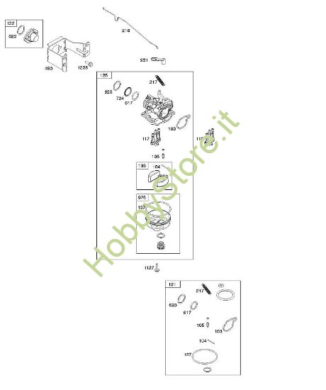 G - Carburatore B&S - 10 €¦ 104M0B-0123-H1 brand Stihl